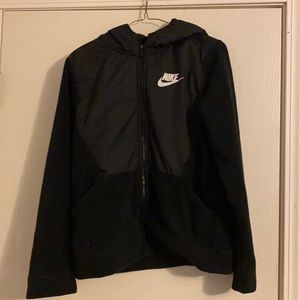 Nike black zip up jacket